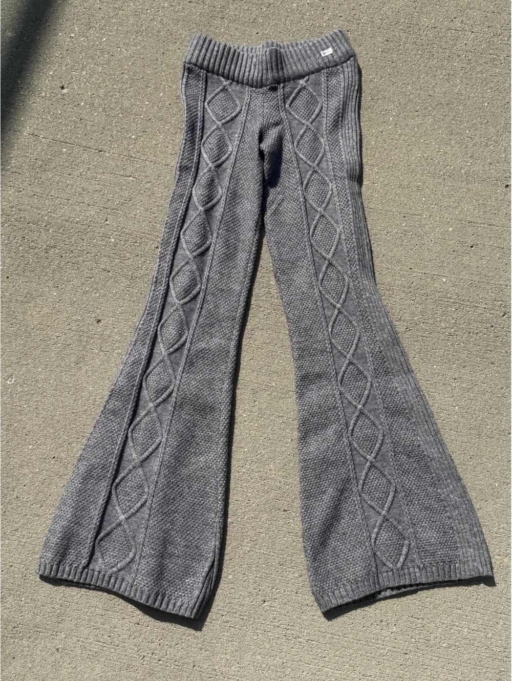 Women’s edikted Gray Knit Flared Pants